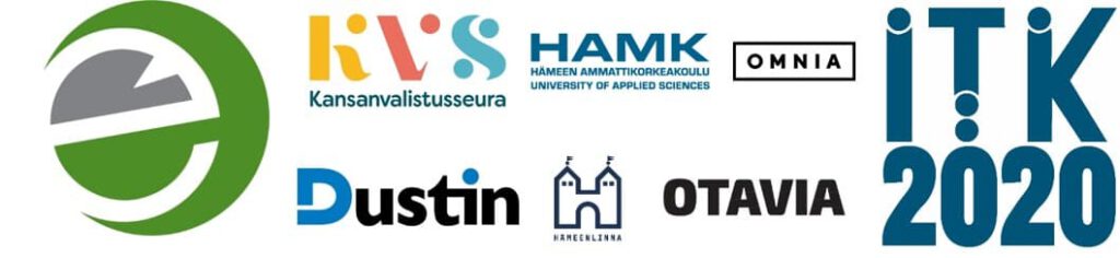 eEemeli-kilpailun yhteistyökumppaneiden logot.