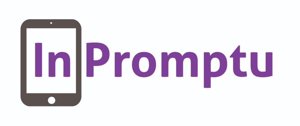 InPromptu-hankkeen logo, jossa kirjaimet I ja N mobiililaitteen näytöllä
