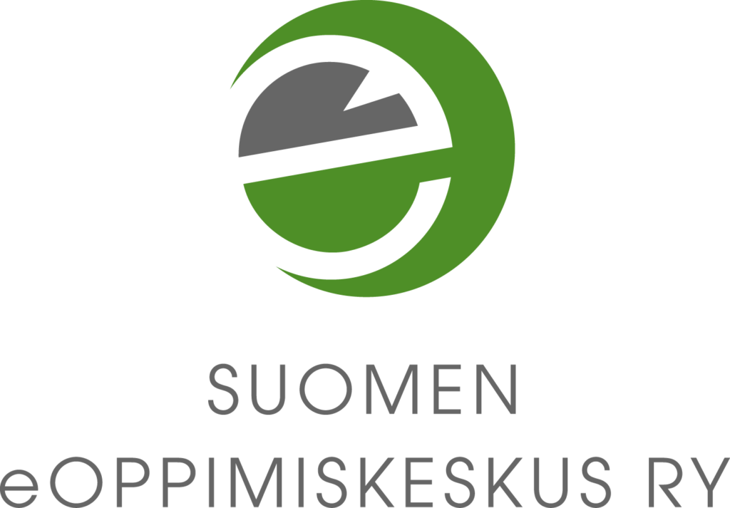 Suomen eOppimiskeskus ry:n logo, jossa teksti keskitettynä