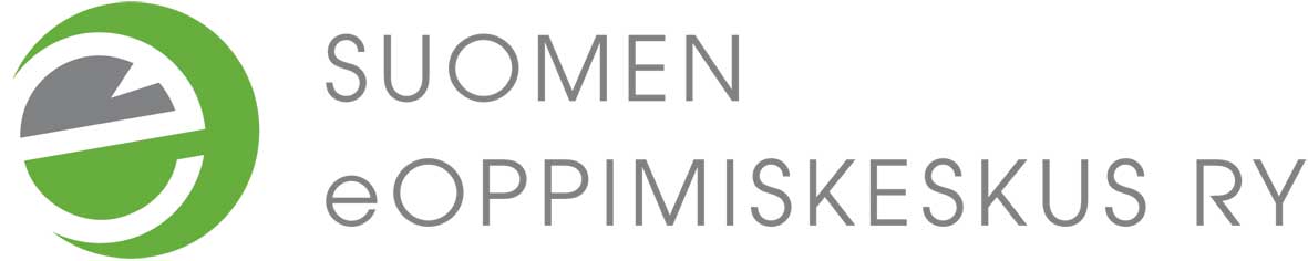 Suomen eOppimiskeskuksen logo vasemmalle tasatulla tekstillä